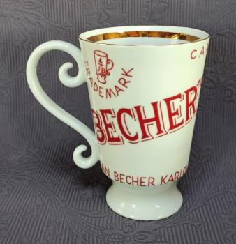 BECHER`s LIQUEUR, CARLSBAD, pohárek obří velikosti BECHER`s LIQUEUR, CARLSBAD, pohárek obří velikosti